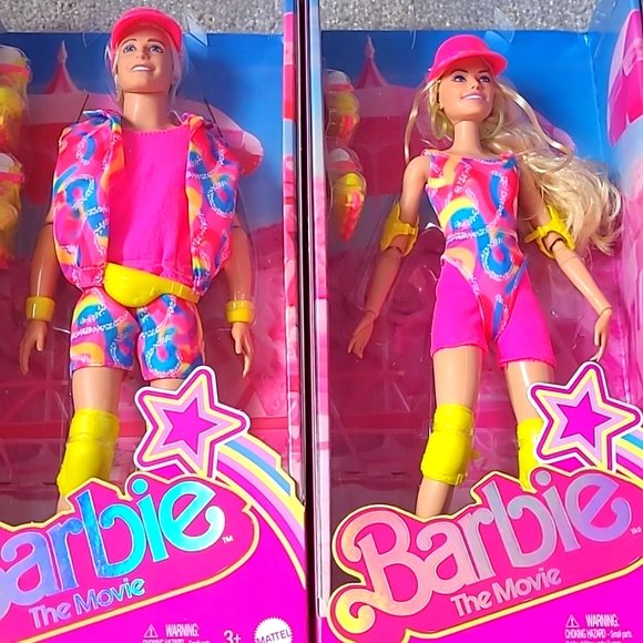 🌟 HTF Barbie The Movie Roller Skating Barbie and Ken